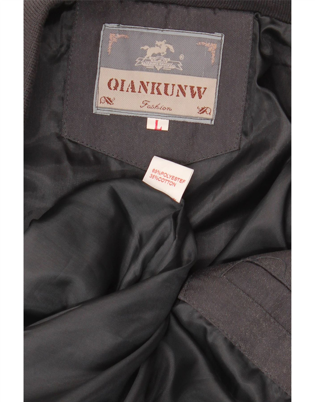 Мужской бомбер VINTAGE UK 40, большой черный полиэстер с цветными блоками