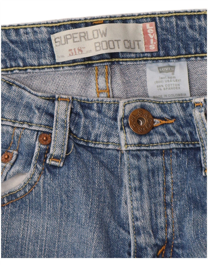 Женские джинсы Levi's 518 Super Low Bootcut W28 L32 синие, хлопок