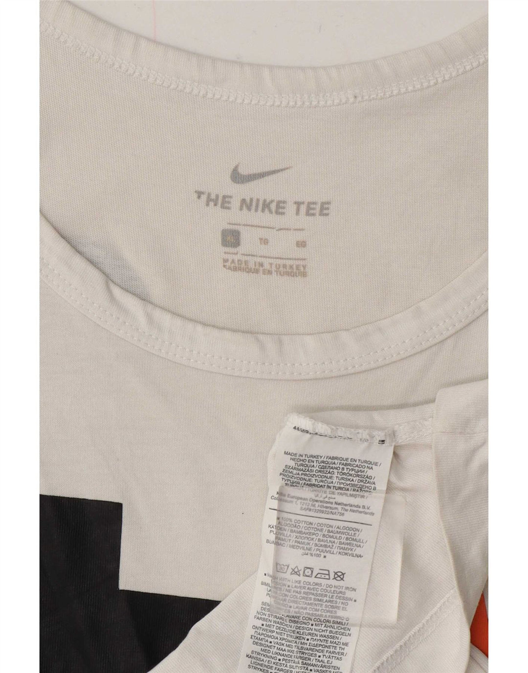 Мужской жилет с графическим рисунком Nike XL, белый хлопок