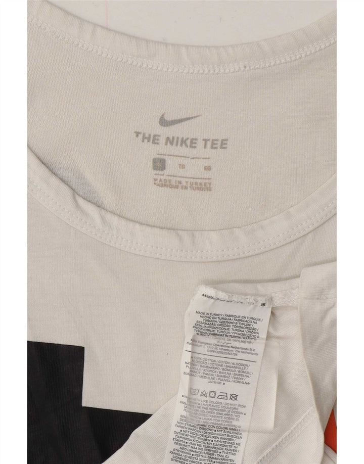 Мужской жилет с графическим рисунком Nike XL, белый хлопок