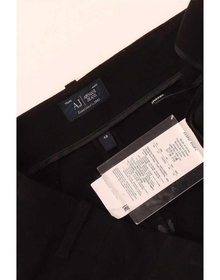 Женские брюки-чиносы Armani IT 48 XL W34 L31 черные из полиэстера