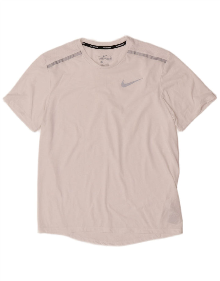 Мужская футболка Nike Dri Fit с графическим рисунком, средний белый полиэстер