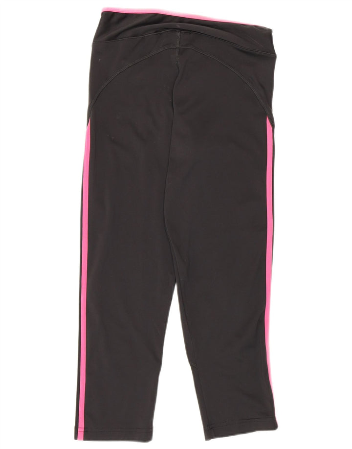 Женские леггинсы-капри Adidas Climalite UK 8, маленькие черные из полиэстера
