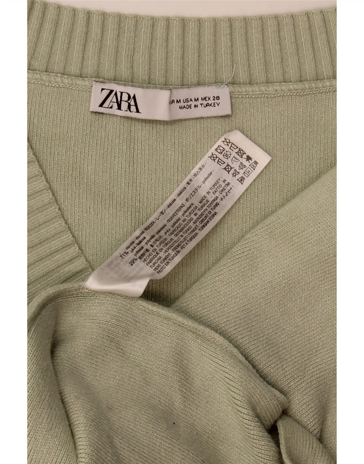 Женская майка Oversized Vest UK 14, средний хаки, вискоза Zara