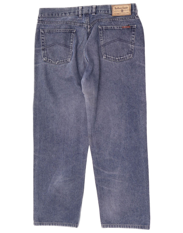 Marlboro Classics Mens Loose Jeans W38 L28 Blue Cotton