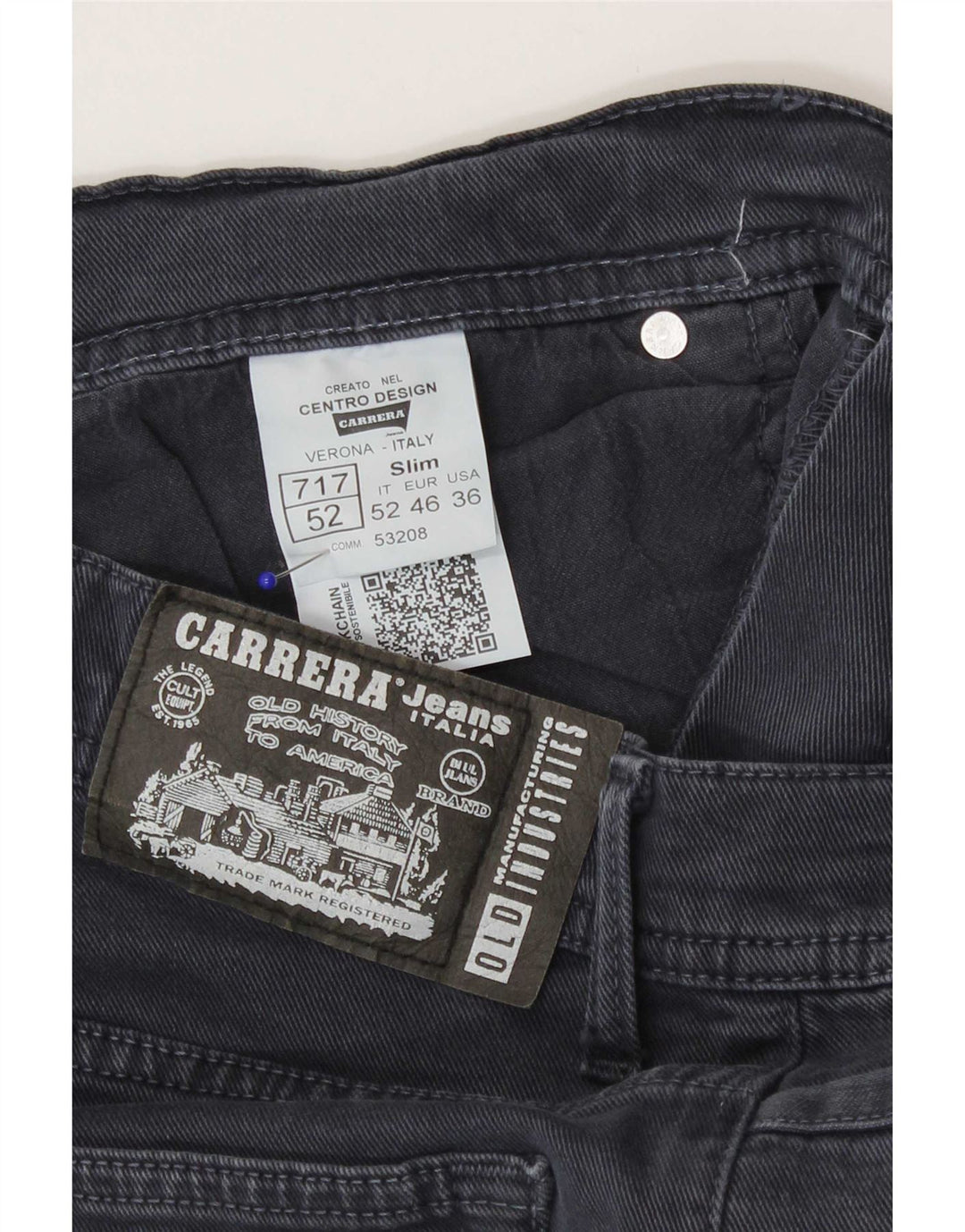Мужские джинсы Carrera 717 Slim W36 L30 Серые, хлопок