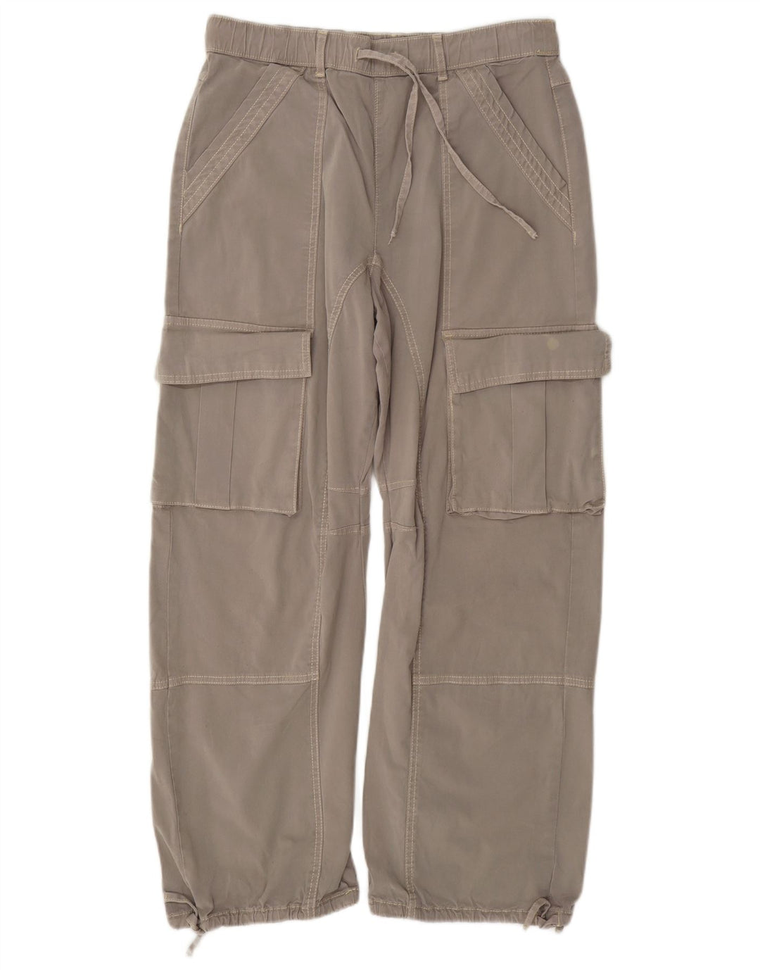 Женские прямые брюки карго Zara EU 38 Small W28 L28 Серые