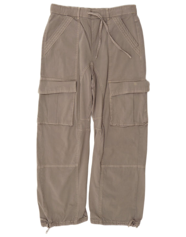 Женские прямые брюки карго Zara EU 38 Small W28 L28 Серые
