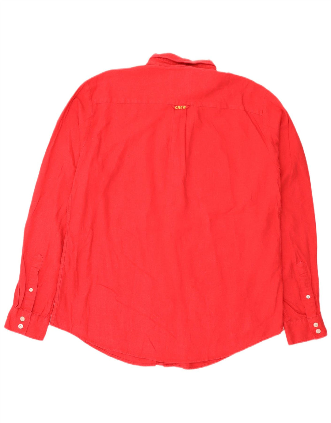 Мужская рубашка Crew Clothing, большая красная льняная ткань