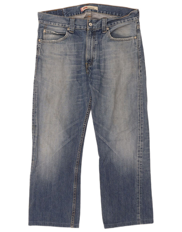 Мужские прямые джинсы Levi's 506 стандартного кроя W34 L28 синие, хлопок