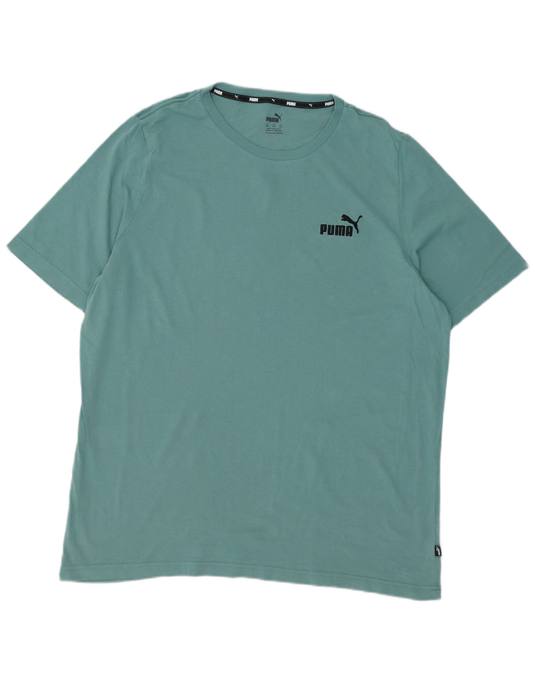 Мужская футболка PUMA Top 2XL Синий Хлопок