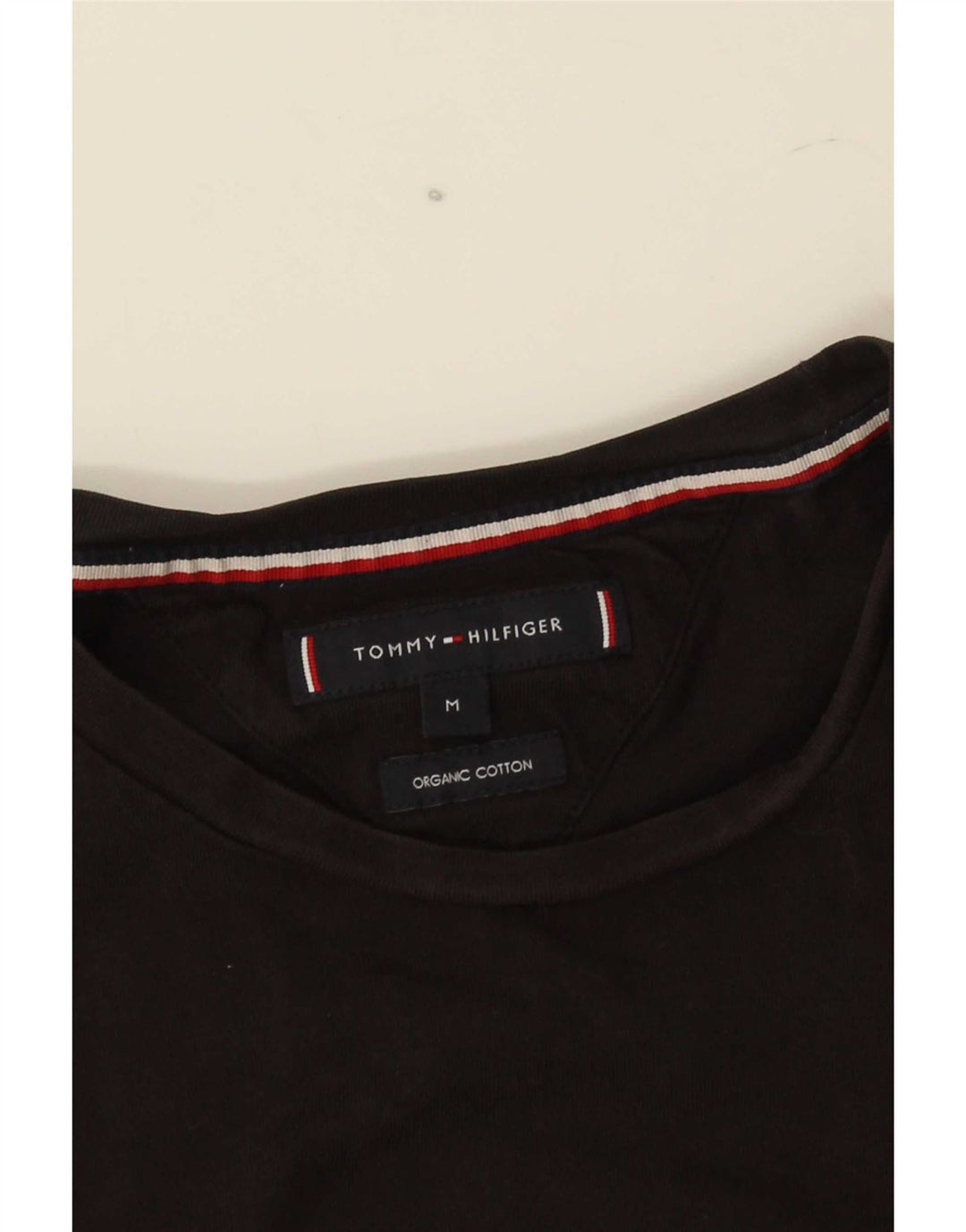 Tommy Hilfiger Мужская футболка с рисунком Топ среднего размера, черный хлопок