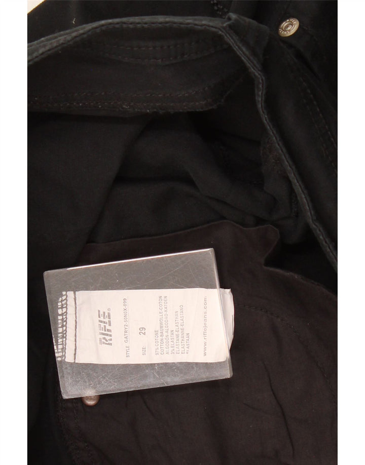 Женские шорты-бермуды RIFLE W29, средние черные хлопковые