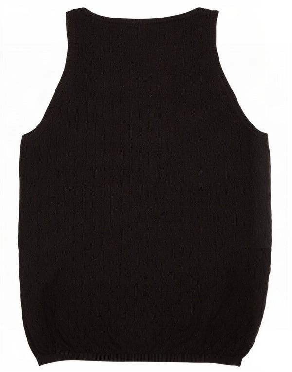 Женская майка Zara Vest UK 12, средний черный полиэстер