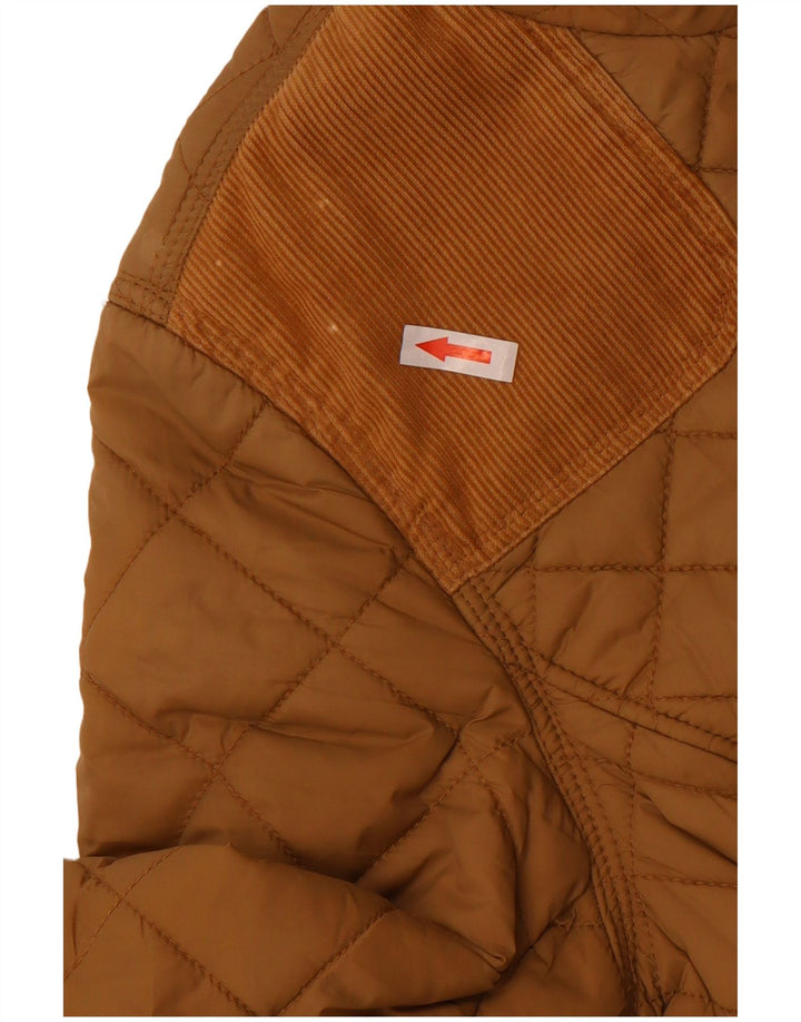 Женская стеганая куртка Joules UK 12 средний бежевый полиамид