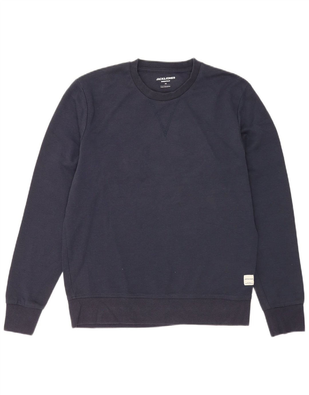 Мужской свитер Jack & Jones, средний темно-синий хлопковый джемпер