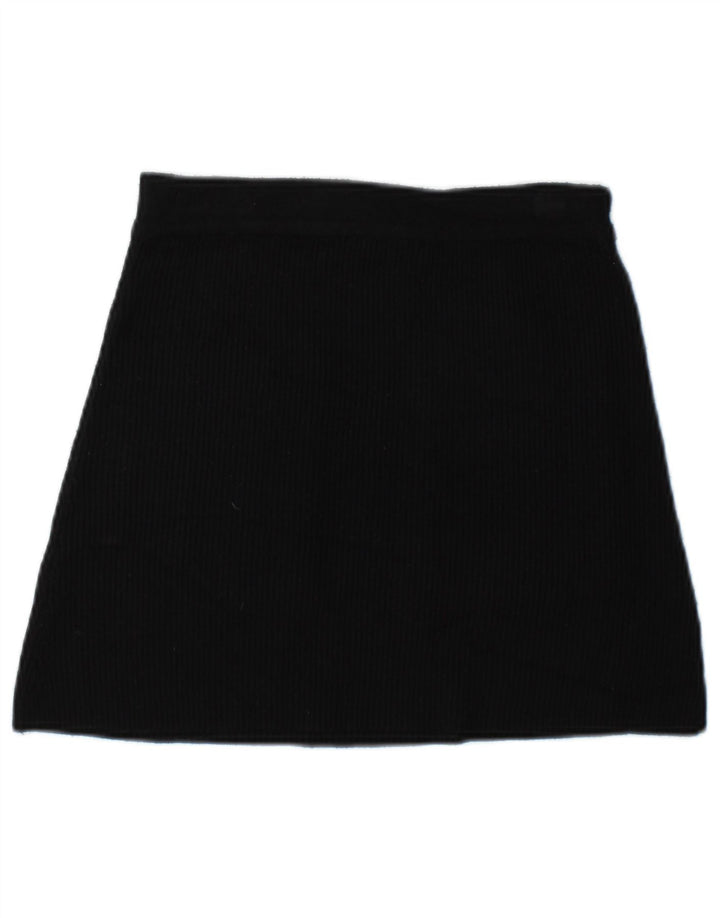 Женская трикотажная мини-юбка Zara, маленькая W26, черная вискоза