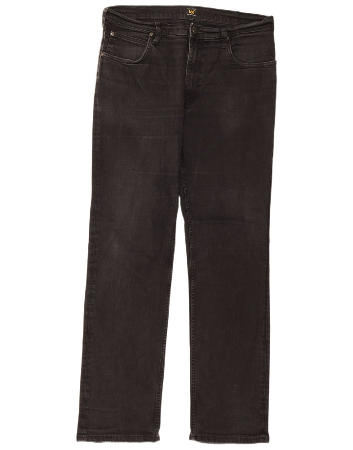 Женские прямые джинсы Lee Brooklyn W36 L34, черный хлопок