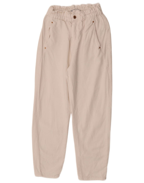 Женские зауженные джинсы Zara EU 36 XS W26 L25, белый хлопок
