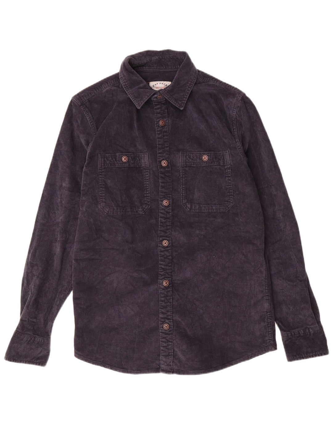 Мужская вельветовая рубашка FAT FACE XS, темно-синяя, хлопок