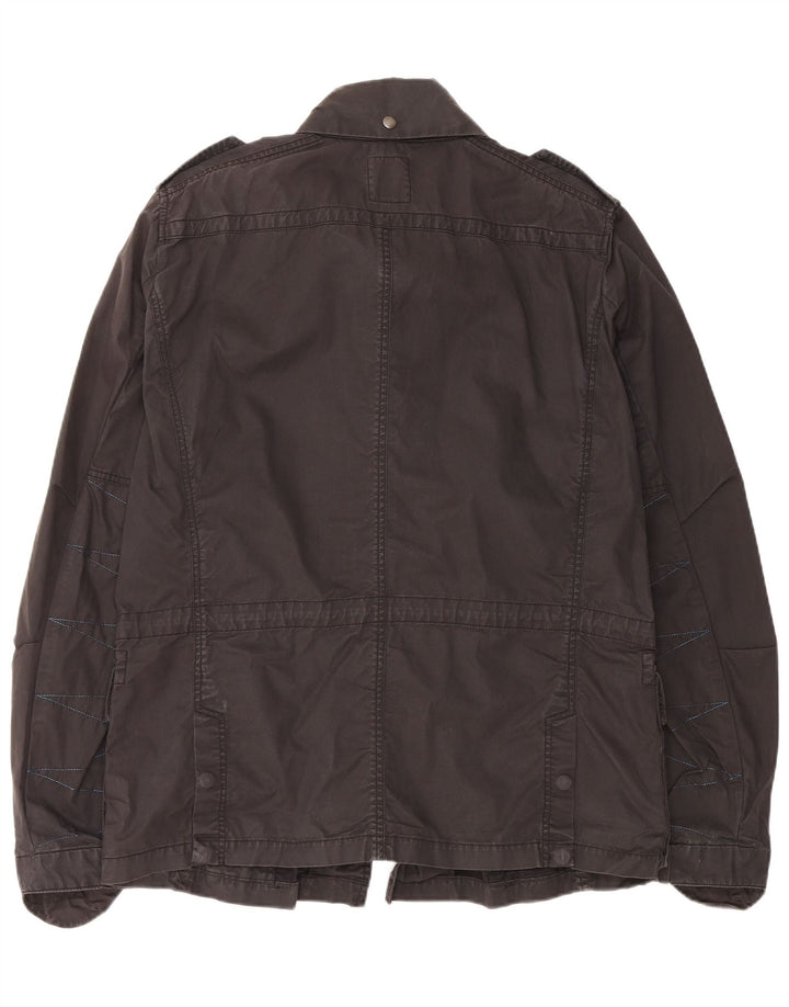 Мужская куртка DIESEL в стиле милитари UK 44 2XL, черный хлопок