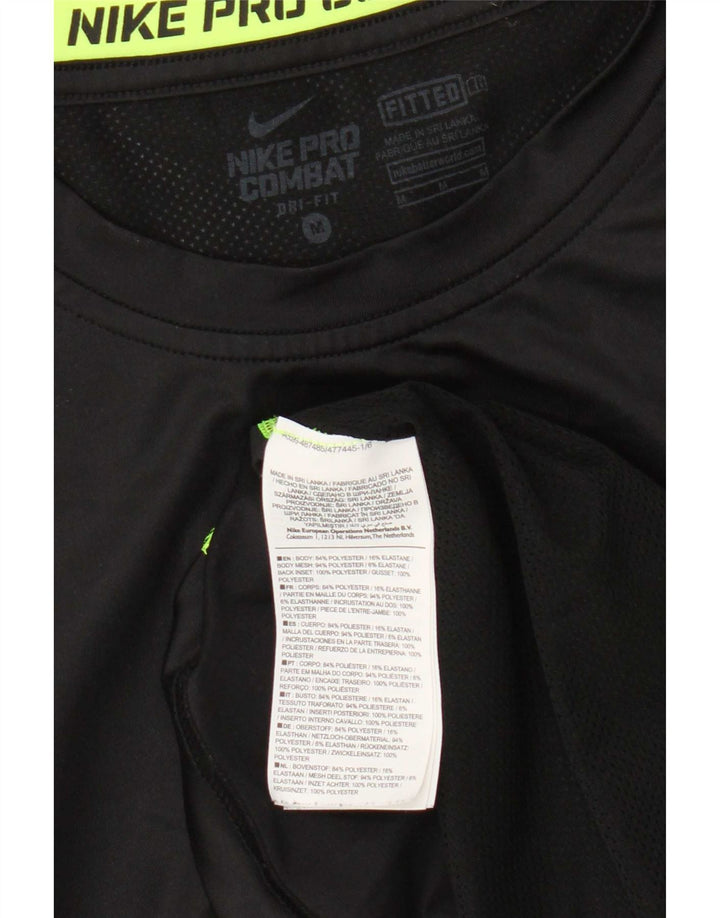 Мужской жилет Nike Dri Fit, средний черный полиэстер с цветными блоками