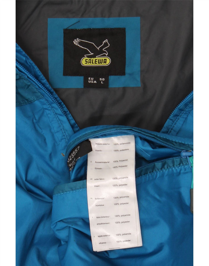 SALEWA Мужская дождевик с капюшоном EU 50, большой синий полиамид