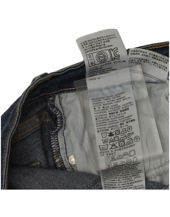 Женские узкие джинсы Levi's W32 L32, темно-синий хлопок