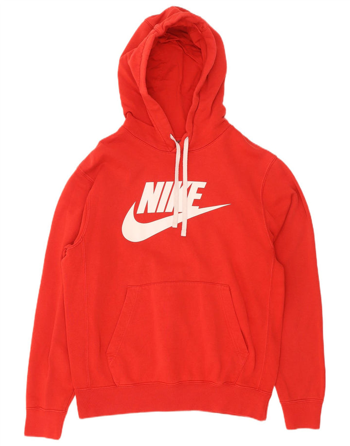 Женский джемпер с капюшоном с графическим рисунком Nike, большой красный хлопковый