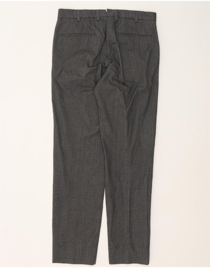 MASSIMO DUTTI Мужские костюмные брюки EU 40 Medium W31 L31 Серые с узором «гусиные лапки»