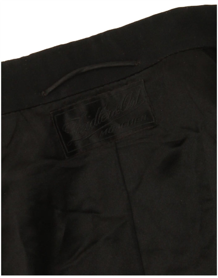 ВИНТАЖНЫЙ Мужской Фрак Пиджак Великобритания 38 Средний Черный