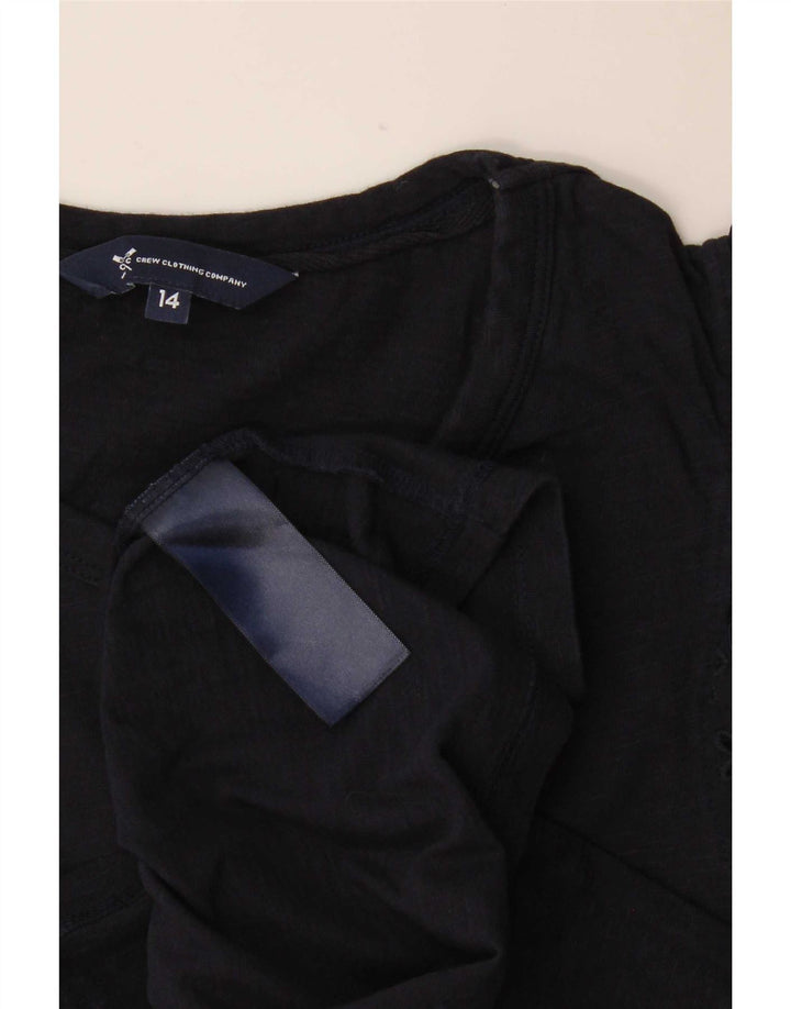 Женская блузка Crew Clothing Top UK 14, средний темно-синий с цветочным принтом