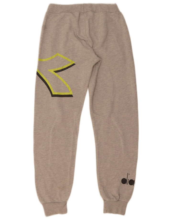 Спортивные брюки с рисунком Diadora для мальчиков 13-14 лет, серые