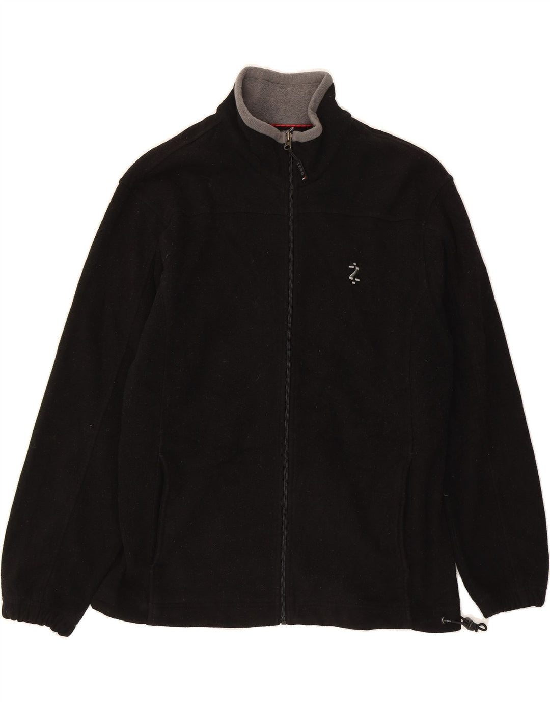 IZOD Mens Fleece Jacket UK 40 Large Black Polyester Vintage Izod and Second-Hand Izod from Messina Hembry 
