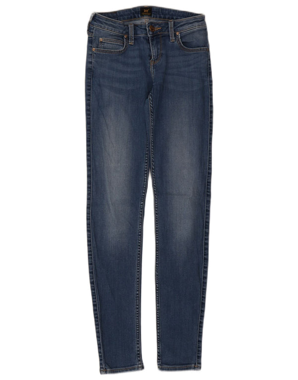 LEE Womens Scarlett Low Waist Skinny Jeans W26 L30 Blue Cotton