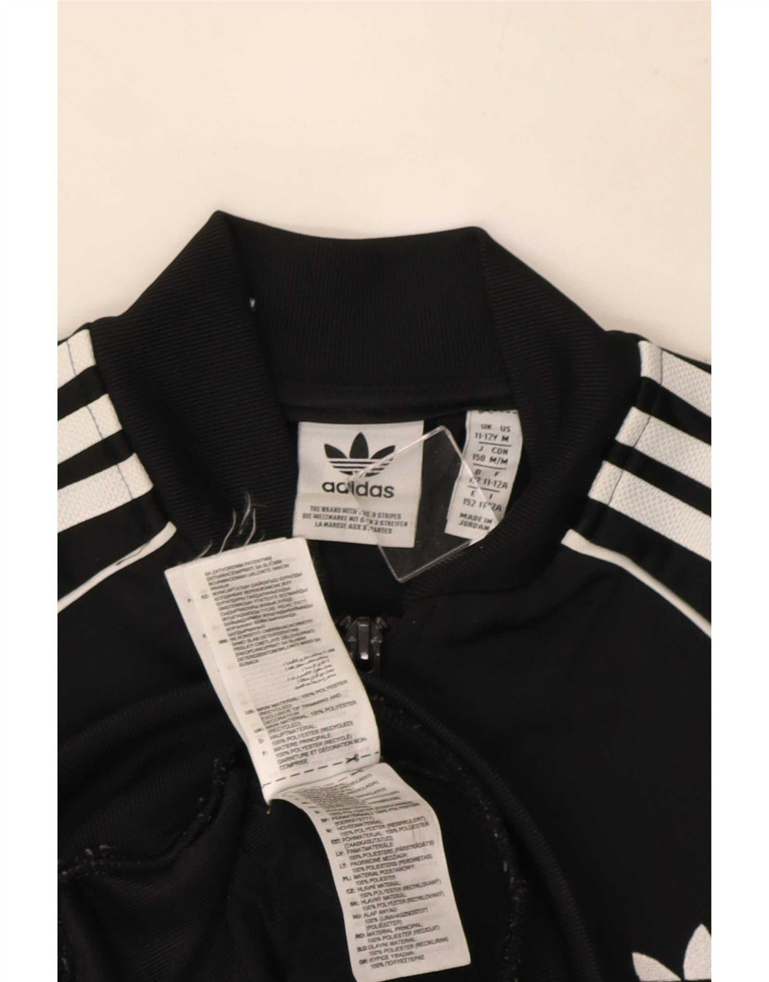 Спортивный костюм Adidas для мальчиков 11-12 лет, черный полиэстер