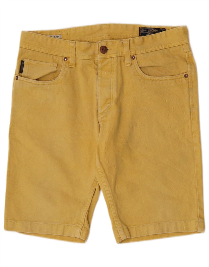 Мужские джинсовые шорты стандартного кроя Jack & Jones W32, желтый хлопок