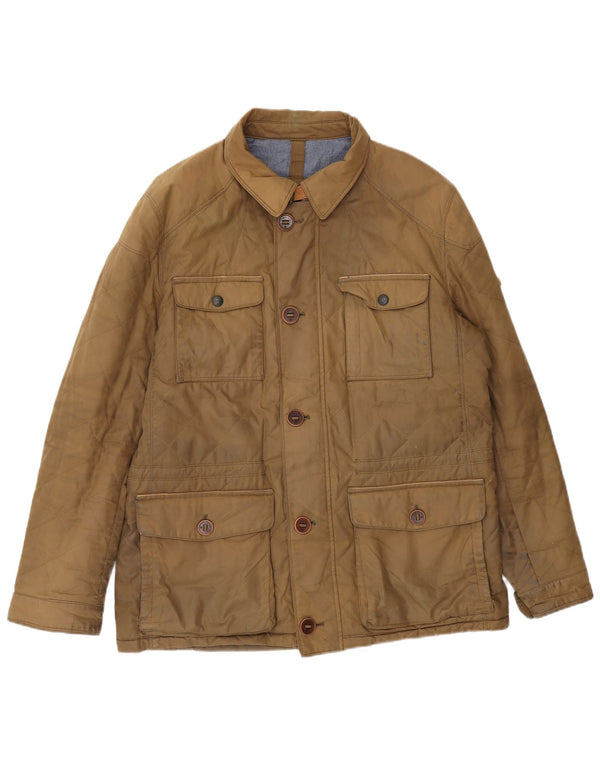 Мужская куртка Massimo Dutti UK 40, большая, коричневый, нейлон