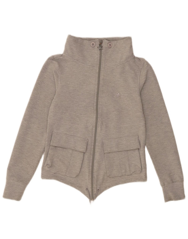 Женский спортивный костюм Adidas Top Jacket UK 10, маленький серый хлопок