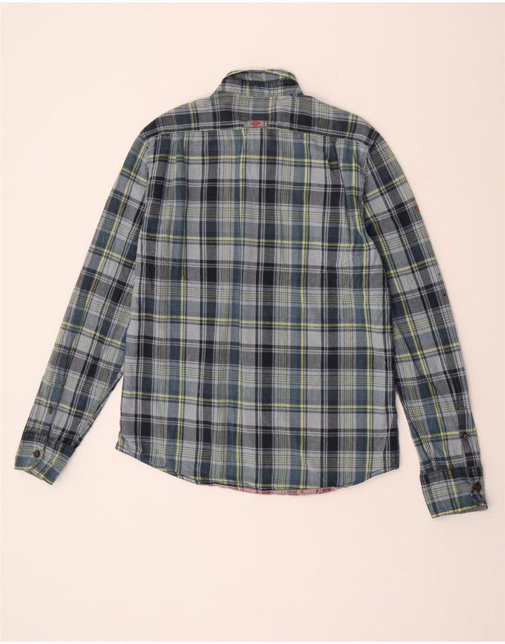 Мужская фланелевая рубашка Superdry 2XL, серая клетка, хлопок