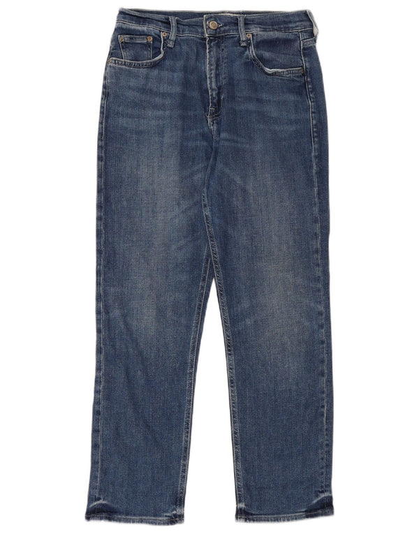 Женские прямые джинсы Zara EU 40 Medium W30 L27, синие, хлопок
