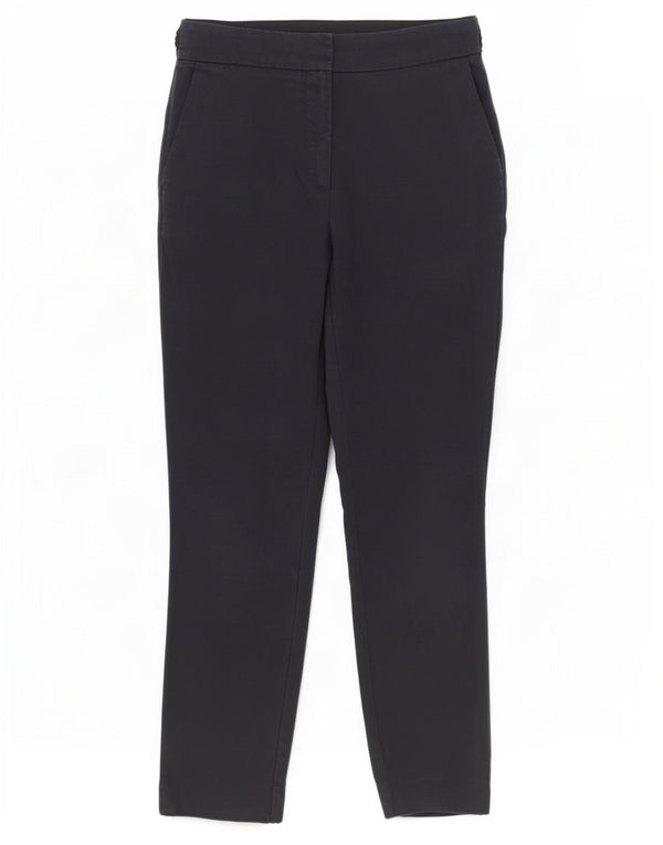 Женские прямые брюки чинос Zara, средние W28 L27, темно-синие, хлопковые