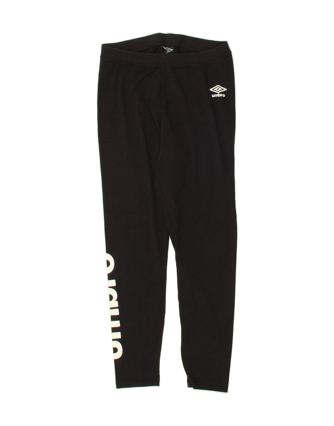 UMBRO Womens Graphic Leggings UK 14 Large  Black Cotton Vintage Umbro and Second-Hand Umbro from Messina Hembry 