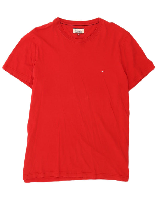 Tommy Hilfiger Мужская футболка Top 2XL Красный Хлопок