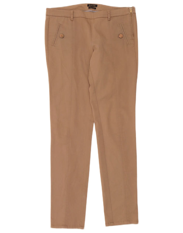 Massimo Dutti Женские узкие брюки чинос EU 38 Small W28 L32 Бежевый хлопок