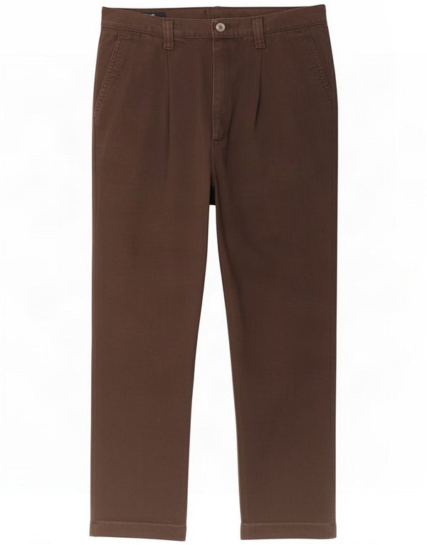 Roy Rogers Mens Straight Chino Trousers IT 50 Large W32 L27 Brown Cotton