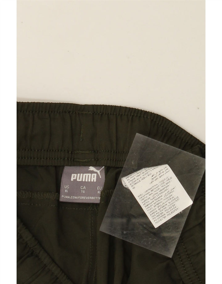 Мужские спортивные шорты PUMA XL цвета хаки из полиэстера