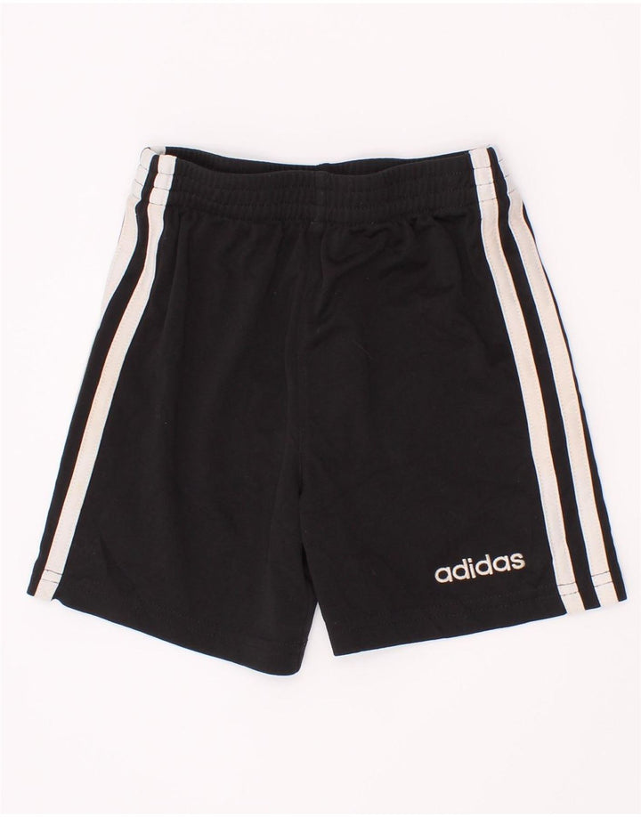 Спортивные шорты Adidas для мальчиков 18-24 месяцев, черный полиэстер
