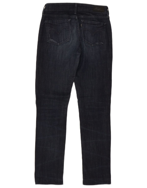 Женские узкие джинсы Levi's классического кроя с легким изгибом W26 L29, темно-синие, хлопок