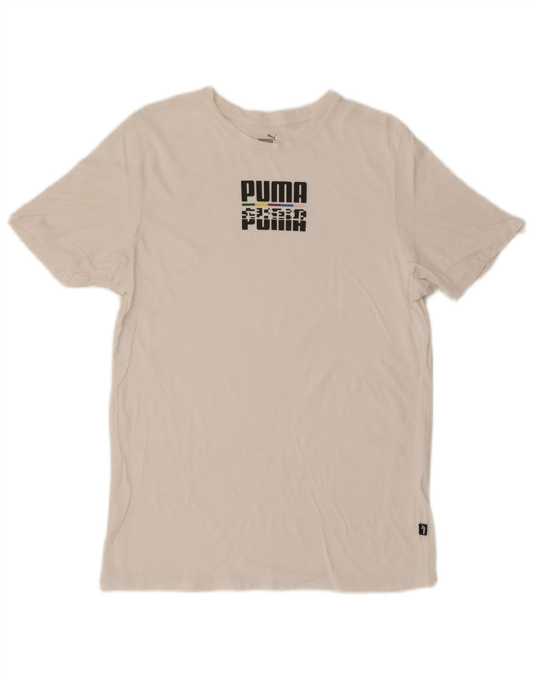 Мужская футболка с рисунком Puma, средний белый